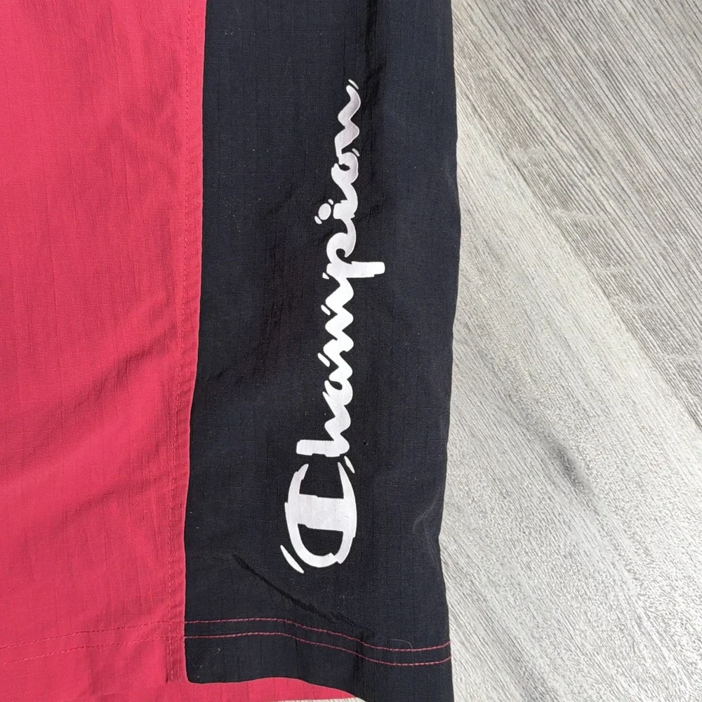 Champion Authentic Athleticwear Red‎ Black Shorts Men's XL Drawstring Pockets